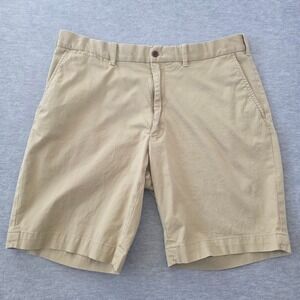 Polo Golf Ralph Lauren Mens Khaki Chino Shorts Cotton Twill Size 35 Tan
